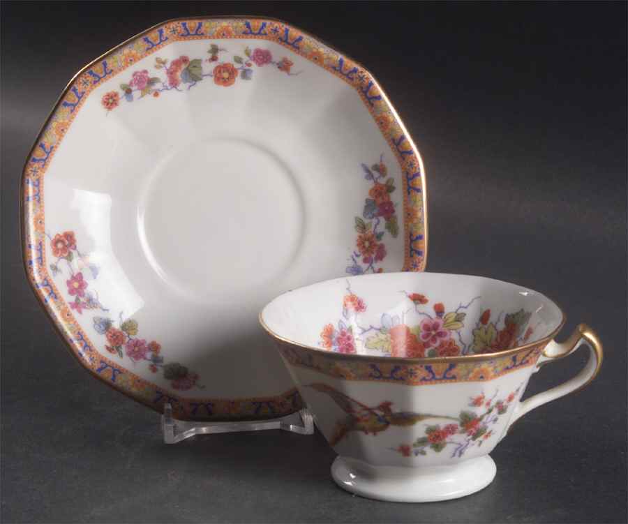 BLK5 (CZE) Footed Cup & Saucer Set by Black Knight-1