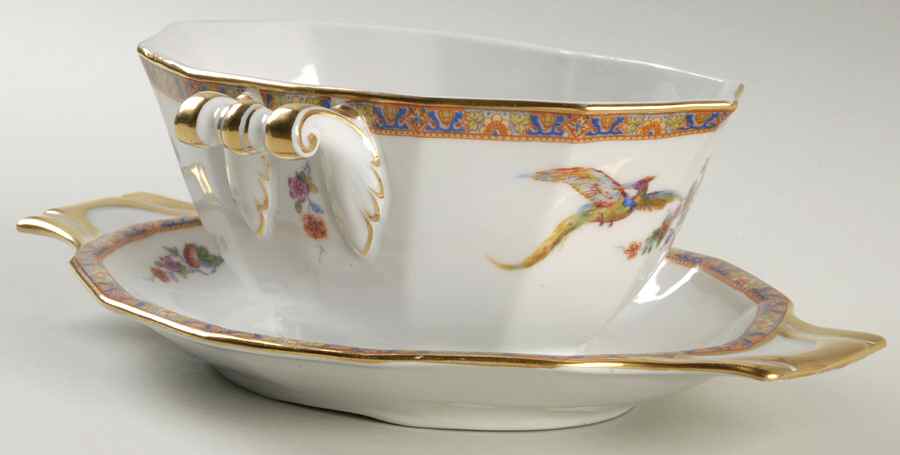BLK5 (CZE) Gravy Boat with Attached Underplate by Black Knight-1