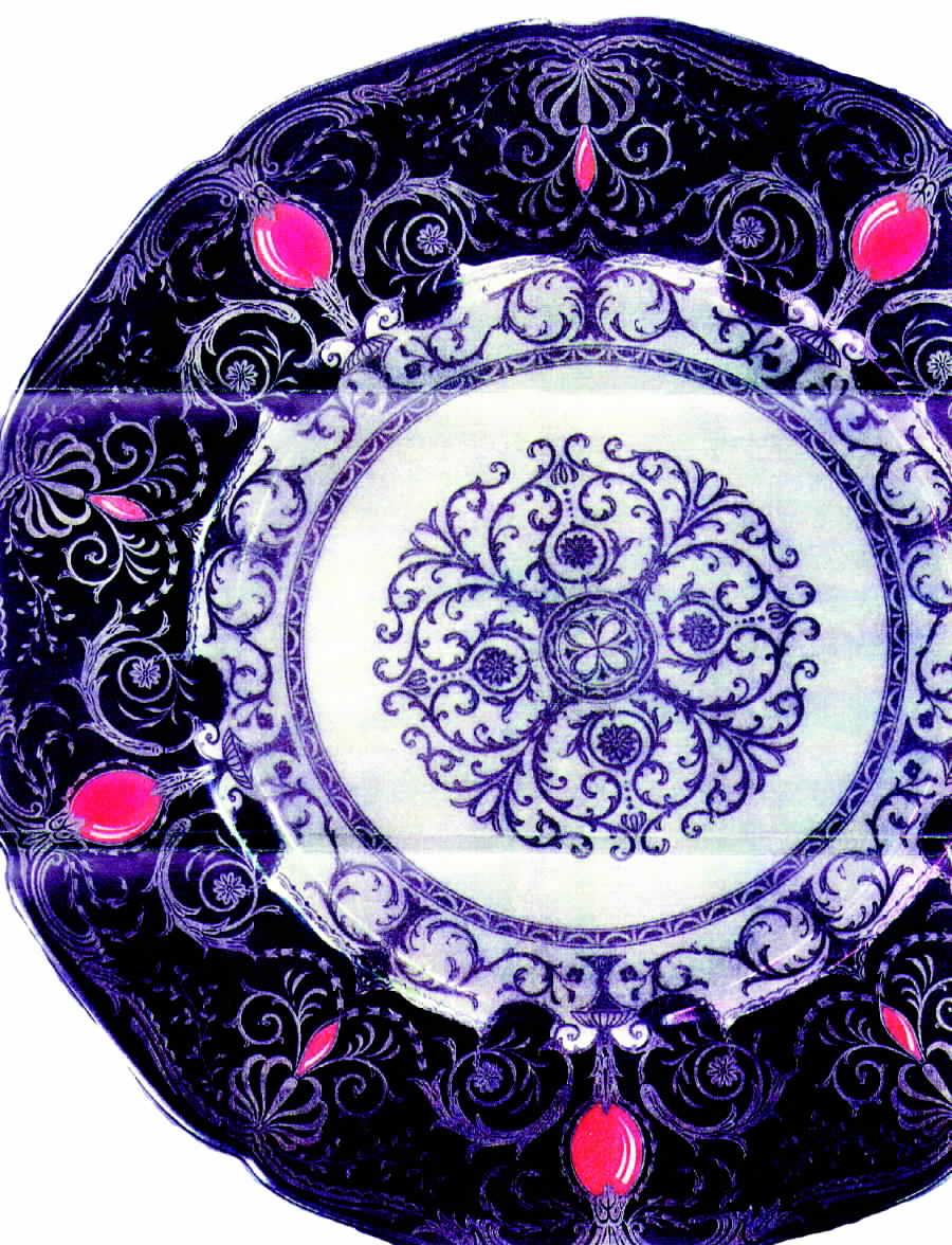 Bruning Dinner Plate by Black Knight-1