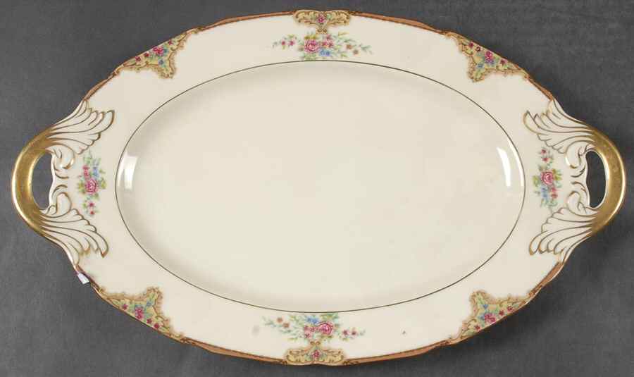 Carmen 14" Oval Serving Platter by Black Knight-1