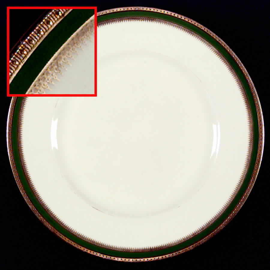 Celeste Green Dinner Plate by Black Knight-1