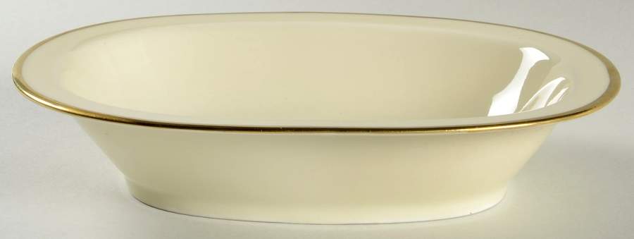 Colombia Cream 9" Oval Vegetable Bowl by Black Knight-1