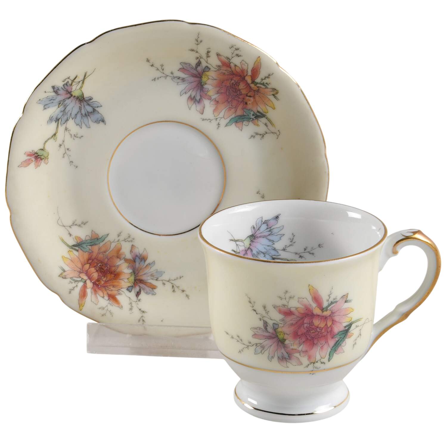 Conchita Footed Demitasse Cup & Saucer Set by Black Knight-1