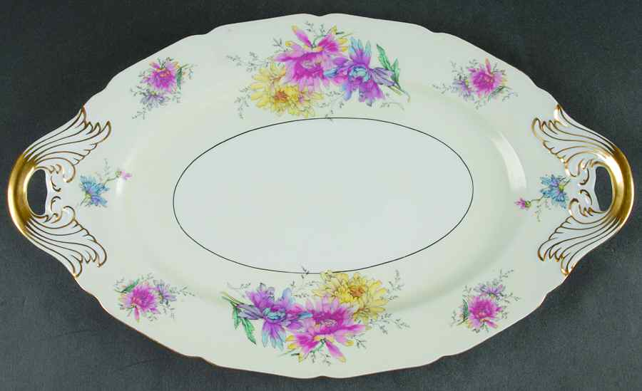 Conchita 16" Oval Serving Platter by Black Knight-1