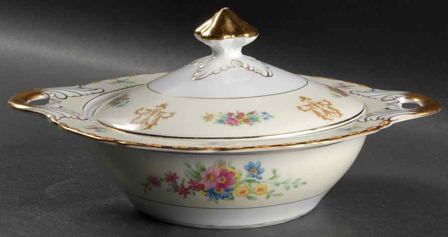 Cynthia Black Round Covered Vegetable by Black Knight-1