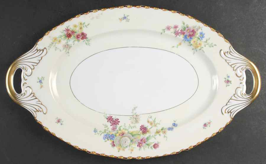 Cynthia Black 18" Oval Serving Platter by Black Knight-1