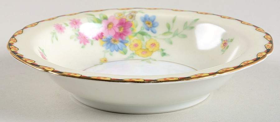 Cynthia Black Rim Fruit/Dessert (Sauce) Bowl by Black Knight-1