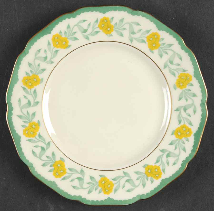 Daffodil Bread & Butter Plate by Black Knight-1