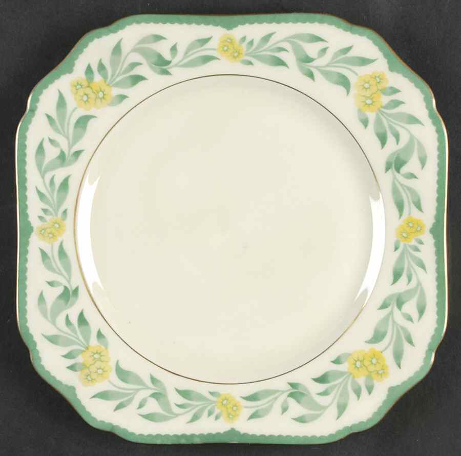 Daffodil Square Salad Plate by Black Knight-1