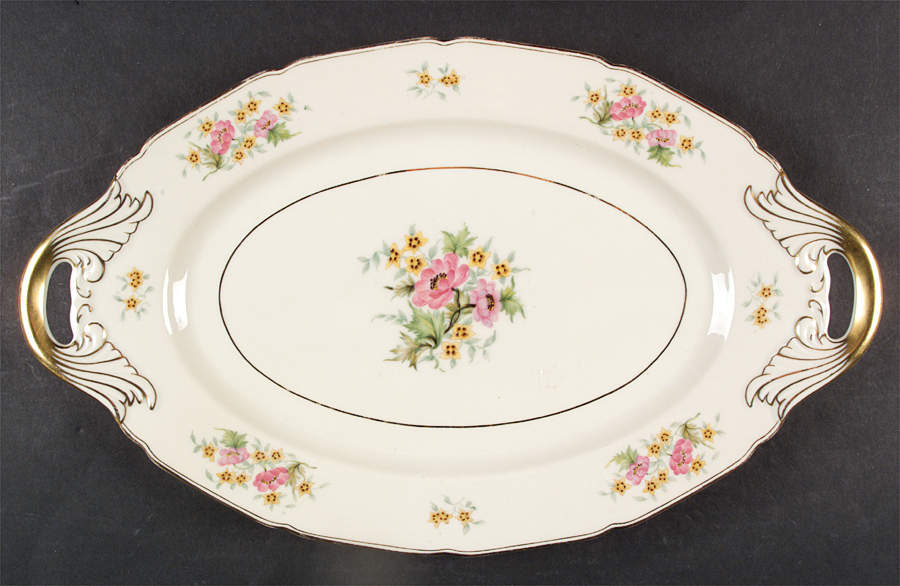 Delmonte 18" Oval Serving Platter by Black Knight-1