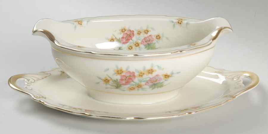 Delmonte Gravy Boat with Attached Underplate by Black Knight-1