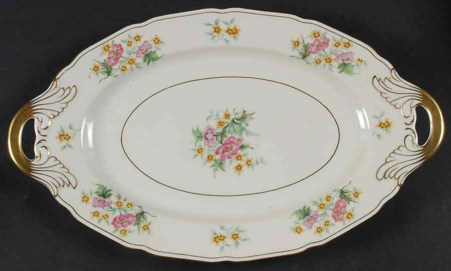 Delmonte 14" Oval Serving Platter by Black Knight-1