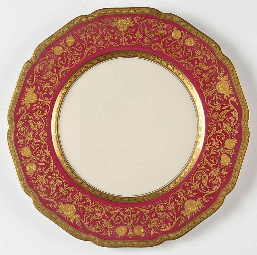 El Dorado Maroon Dinner Plate by Black Knight-1