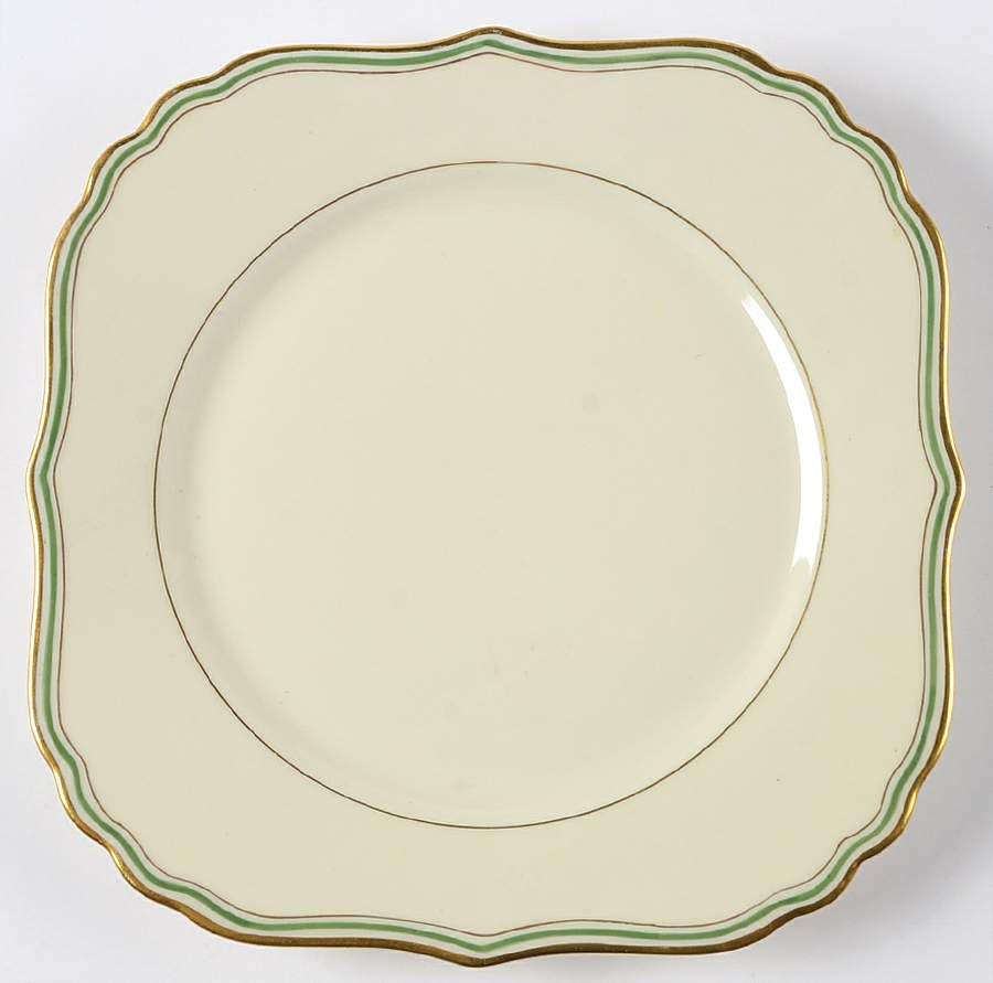 Erin (Waldenburg Studio) Square Salad Plate by Black Knight-1