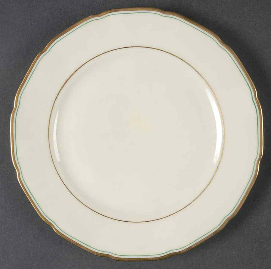 Fortuna Green Bread & Butter Plate by Black Knight-1
