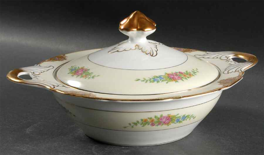 Georgina Brown Round Covered Vegetable by Black Knight-1
