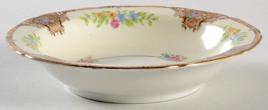 Georgina Brown Rim Fruit/Dessert (Sauce) Bowl by Black Knight-1