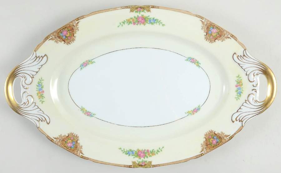 Georgina Brown 18" Oval Serving Platter by Black Knight-1