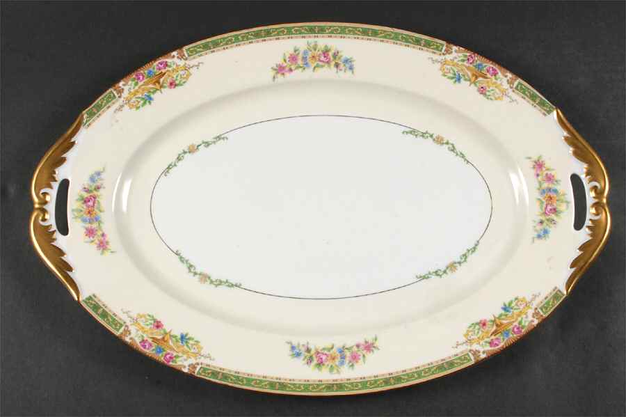 Gloria (Smooth) 17" Oval Serving Platter by Black Knight-1