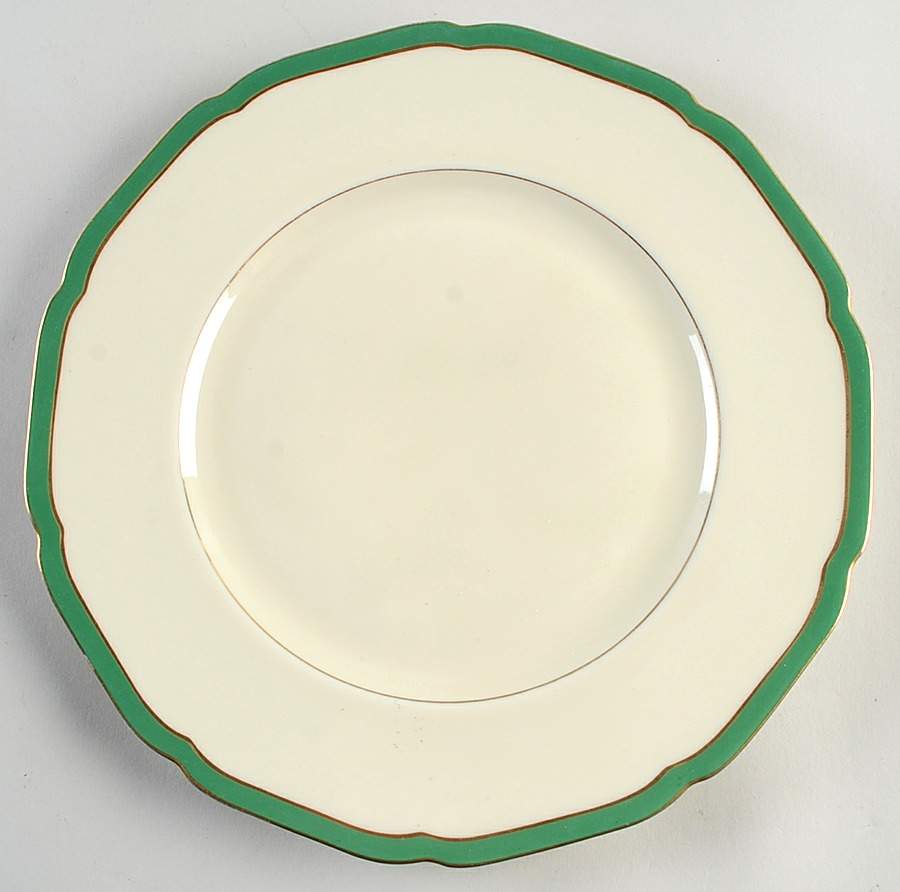 Green Band Dinner Plate by Black Knight-1