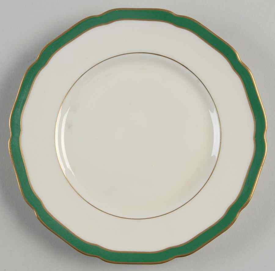 Green Band Bread & Butter Plate by Black Knight-1