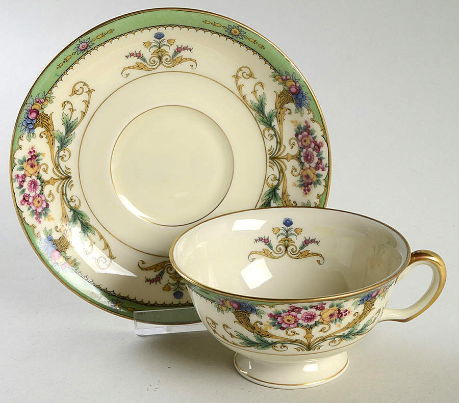 Hathaway Footed Cup & Saucer Set by Black Knight-1