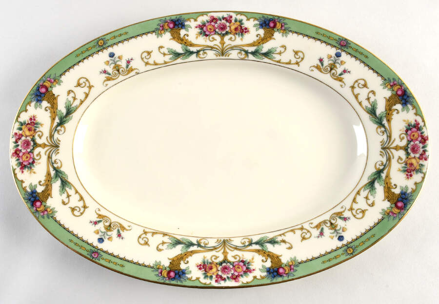 Hathaway 16" Oval Serving Platter by Black Knight-1