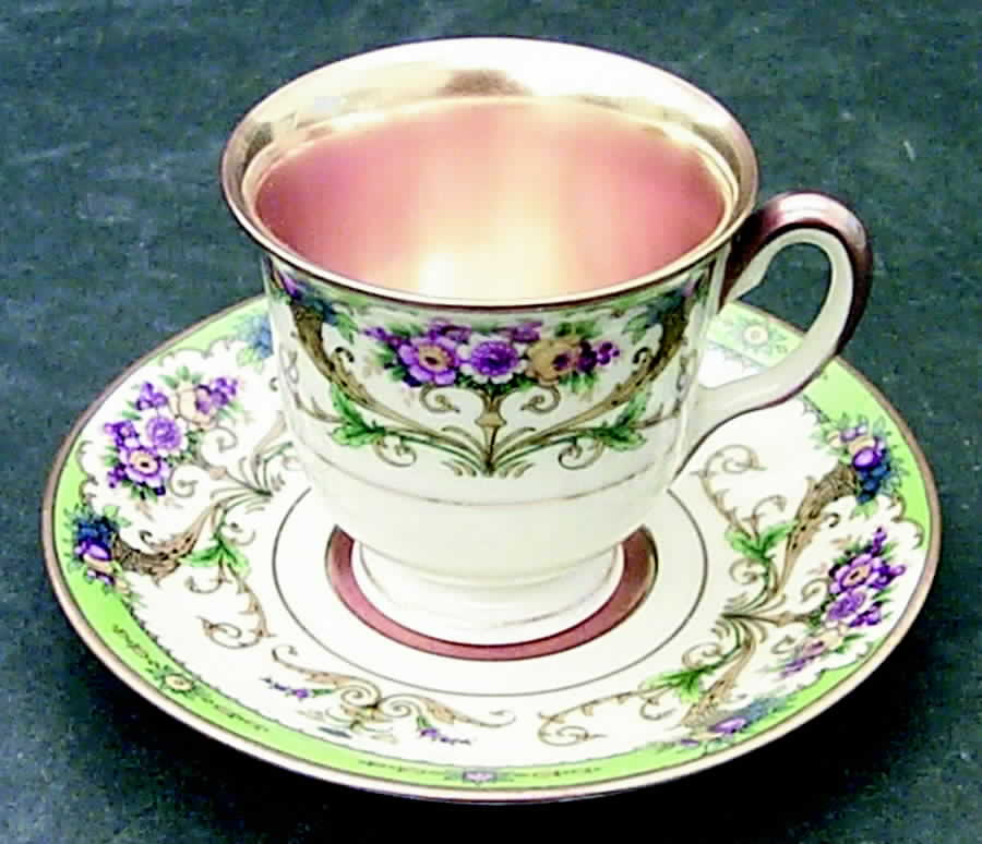 Hathaway Footed Demitasse Cup & Saucer Set by Black Knight-1