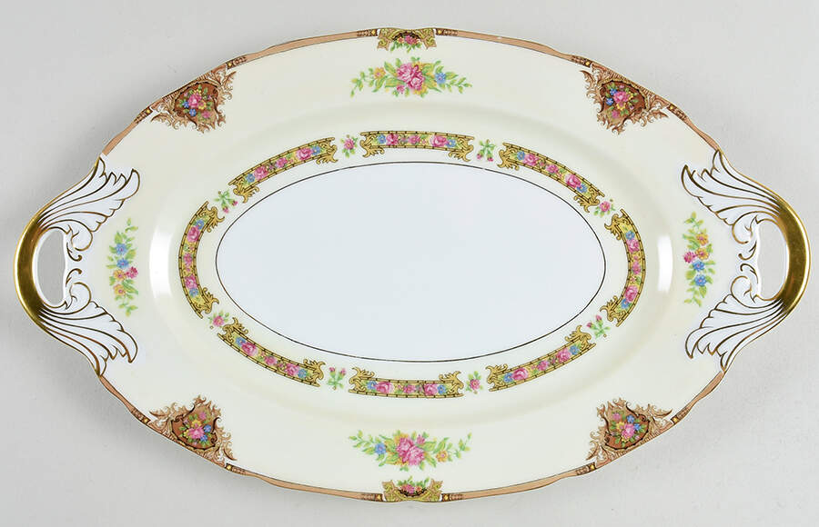 Marcia Brown 14" Oval Serving Platter by Black Knight-1