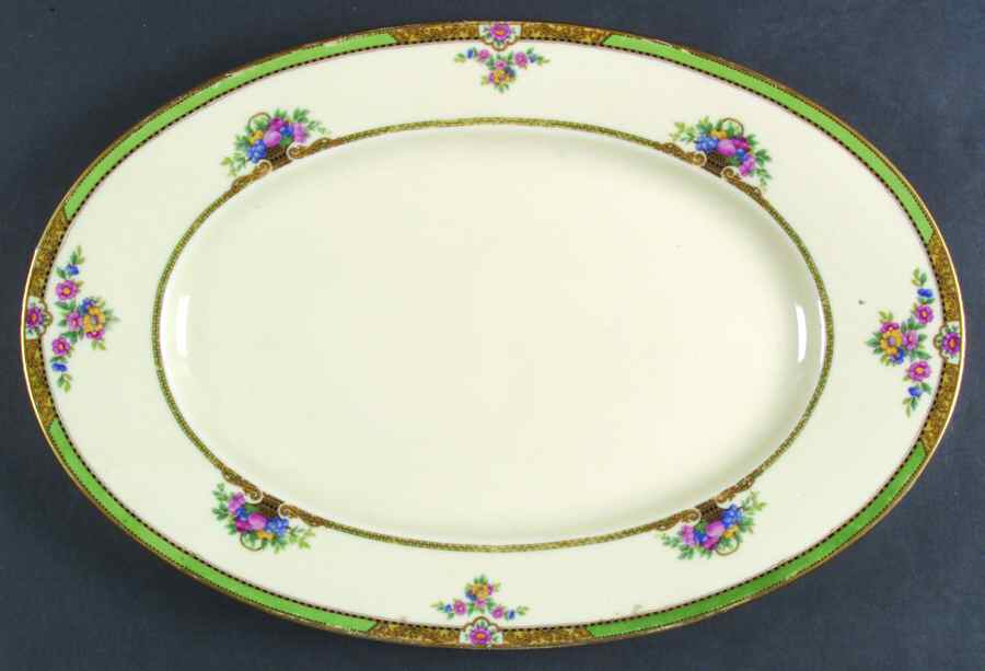 Maytime 18" Oval Serving Platter by Black Knight-1
