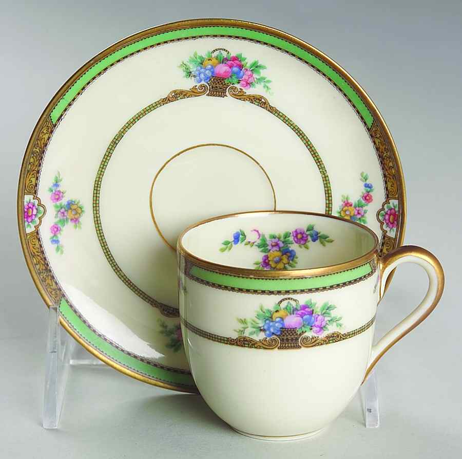 Maytime Flat Demitasse Cup & Saucer Set by Black Knight-1