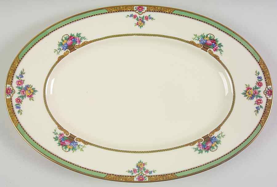 Maytime 16" Oval Serving Platter by Black Knight-1