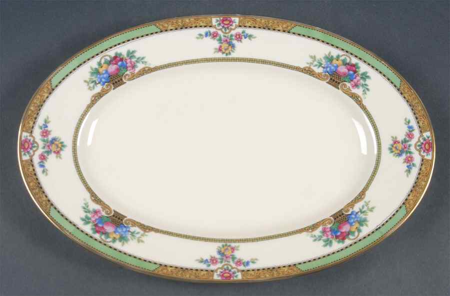 Maytime 12" Oval Serving Platter by Black Knight-1