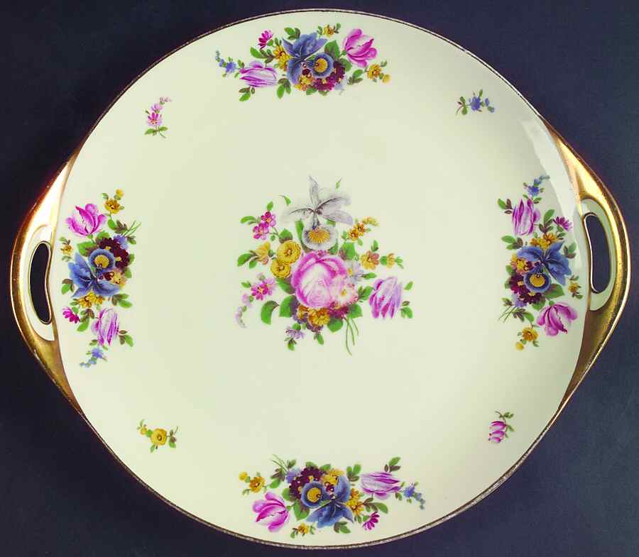 Meissen Handled Cake Plate by Black Knight-1
