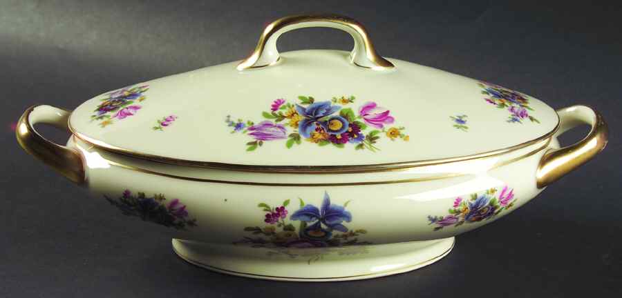 Meissen Oval Covered Vegetable by Black Knight-1