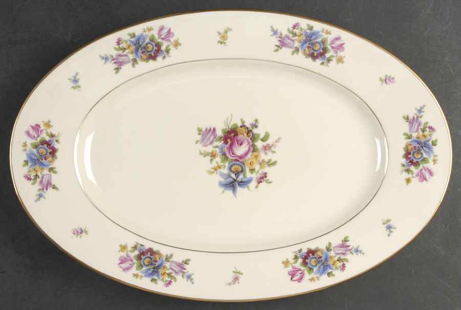 Meissen 14" Oval Serving Platter by Black Knight-1