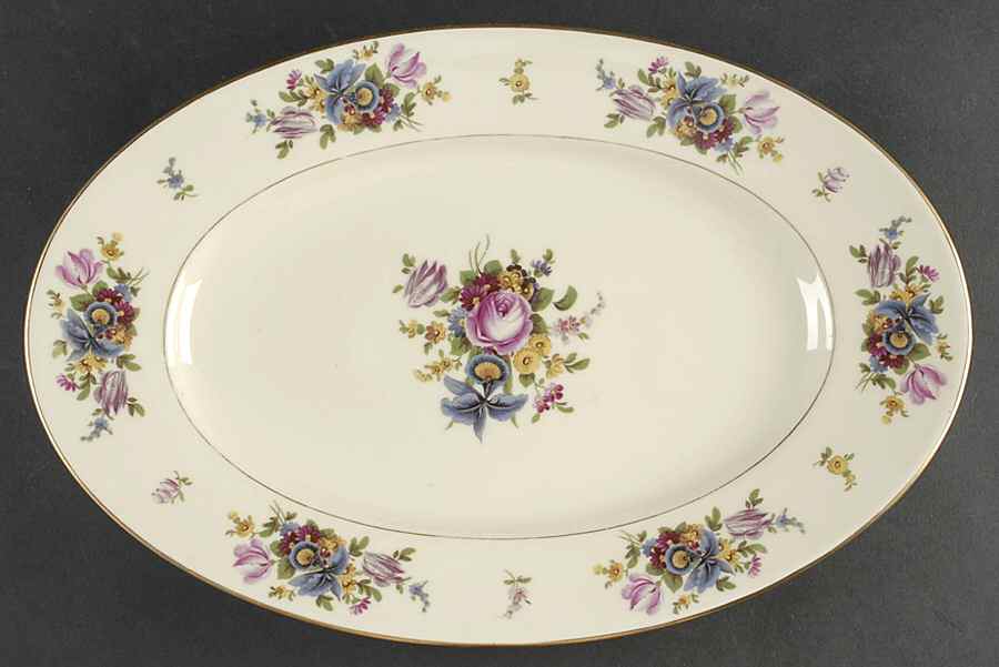 Meissen 16" Oval Serving Platter by Black Knight-1