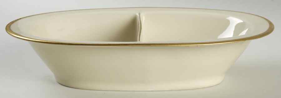 Mignon 9" Oval Divided Vegetable Bowl by Black Knight-1