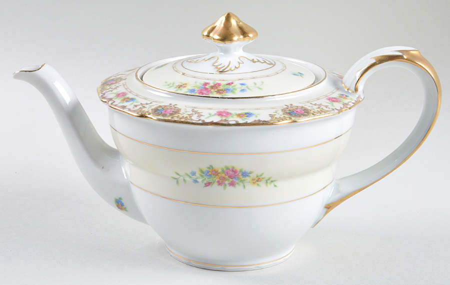Patricia Brown Teapot & Lid by Black Knight-1