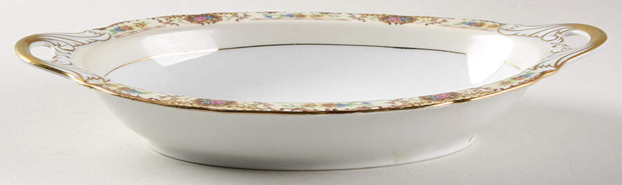 Patricia Brown 9" Oval Vegetable Bowl by Black Knight-1