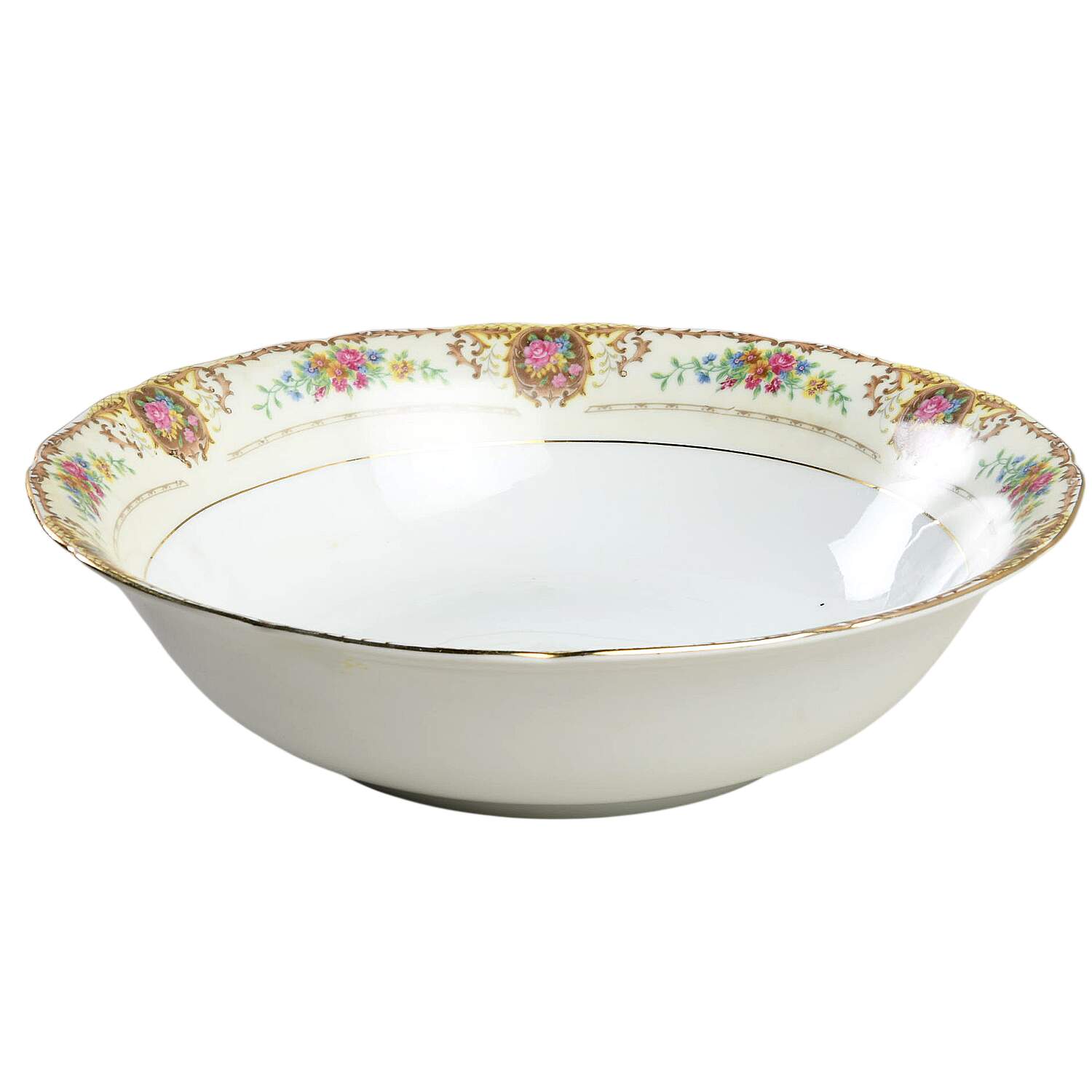 Patricia Brown 9" Round Vegetable Bowl by Black Knight-1