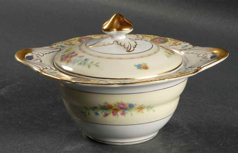 Patricia Brown Sugar Bowl & Lid by Black Knight-1