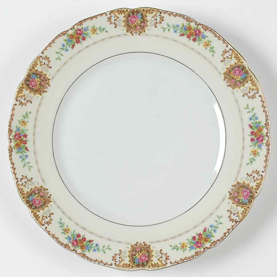 Patricia Brown Dinner Plate by Black Knight-1