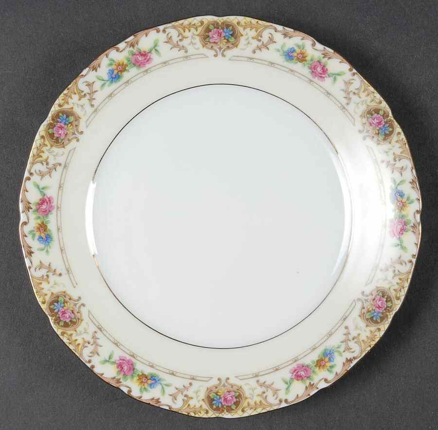 Patricia Brown Bread & Butter Plate by Black Knight-1