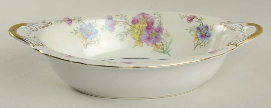 Rambler Rose 10" Oval Vegetable Bowl by Black Knight-1