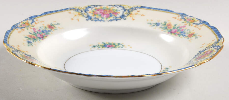 Rhoda Rhoda Blue Rim Soup Bowl by Black Knight-1