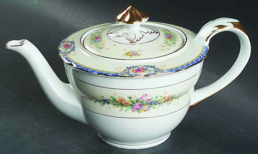 Rhoda Rhoda Blue Teapot & Lid by Black Knight-1