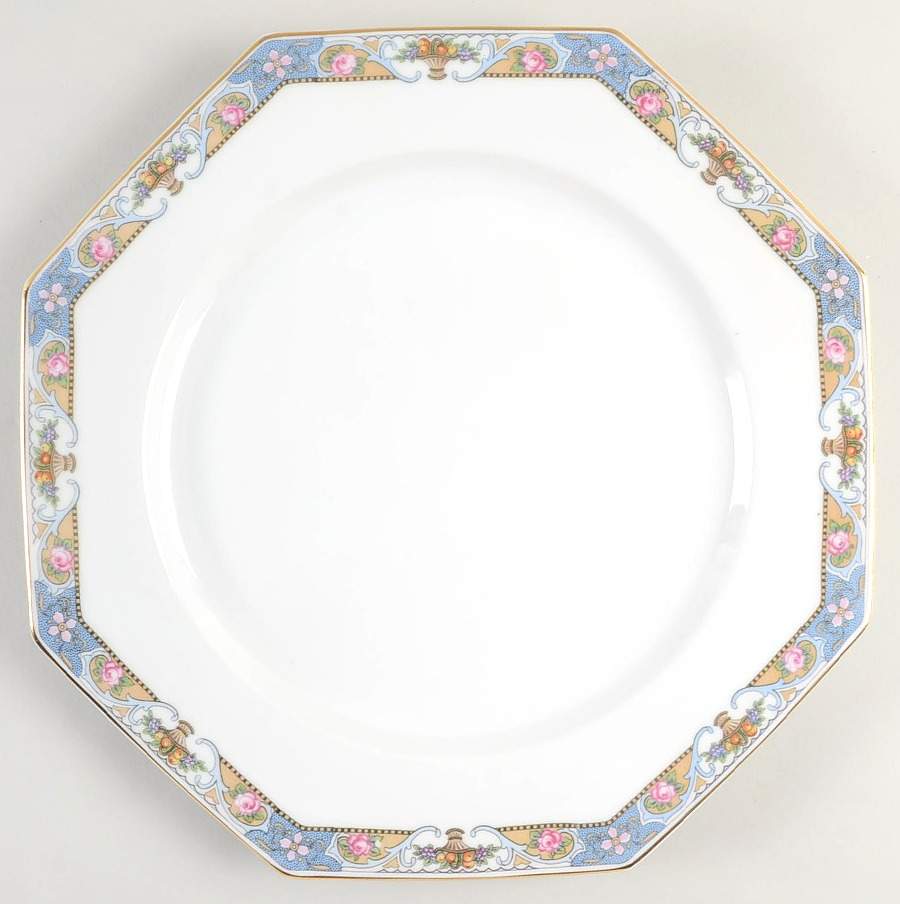 Rosari (Smooth, Fruit Basket, Blue) Octagonal Chop Plate by Black Knight-1