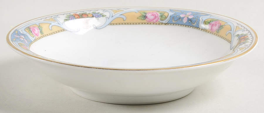 Rosari (Smooth, Fruit Basket, Blue) Fruit/Dessert (Sauce) Bowl by Black Knight-1