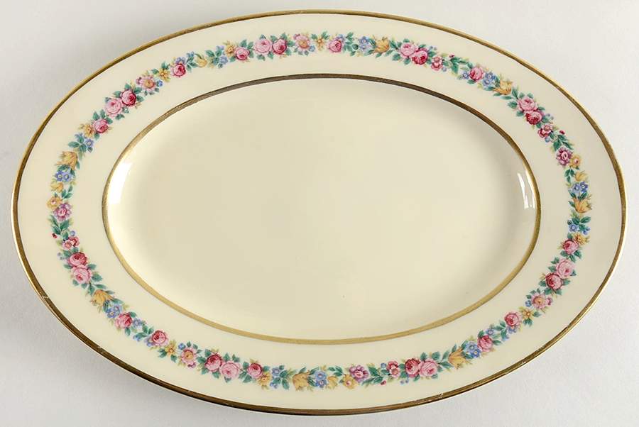 Rosemarie 14" Oval Serving Platter by Black Knight-1